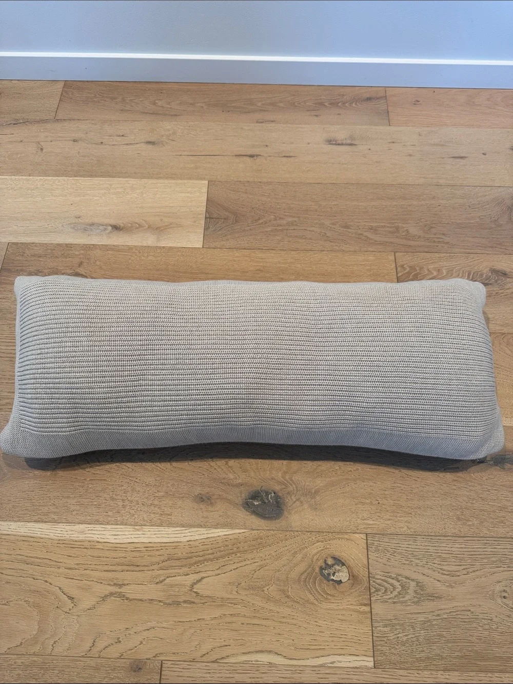 Boll & Branch Ribbed Knit Lumbar Pillow with Insert